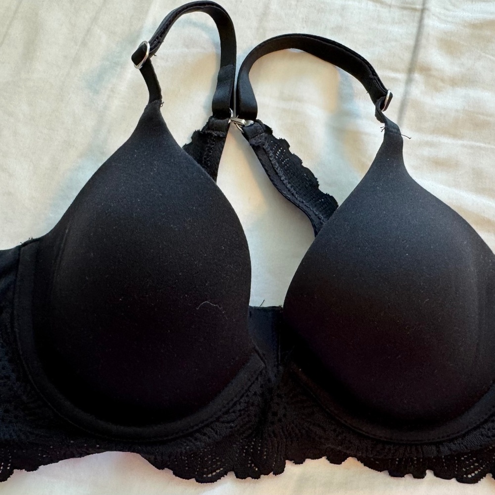 Aerie Sunnie Bloom Lace Trim Full Coverage Lightly Lined Bra